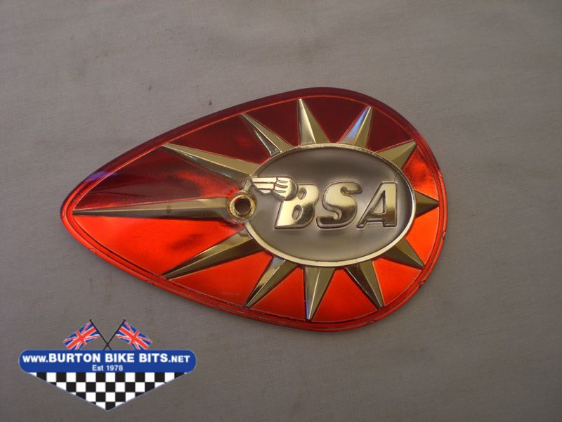 1 Pair Emblem BSA A65 Thunderbolt Lightning Gas Tank Pear Drop Emblem Badge LR